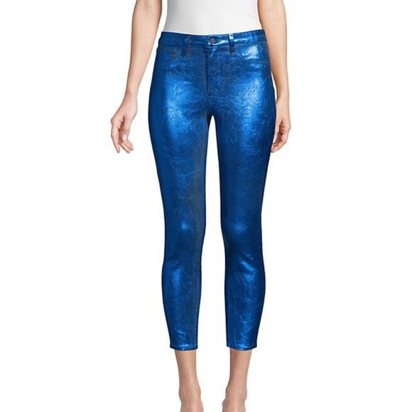 L'AGENCE Pants & Jumpsuits New Lagence Margot Royal Blue Metallic